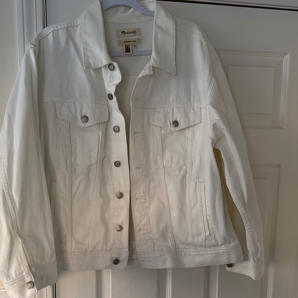 Women's White Denim Jacket